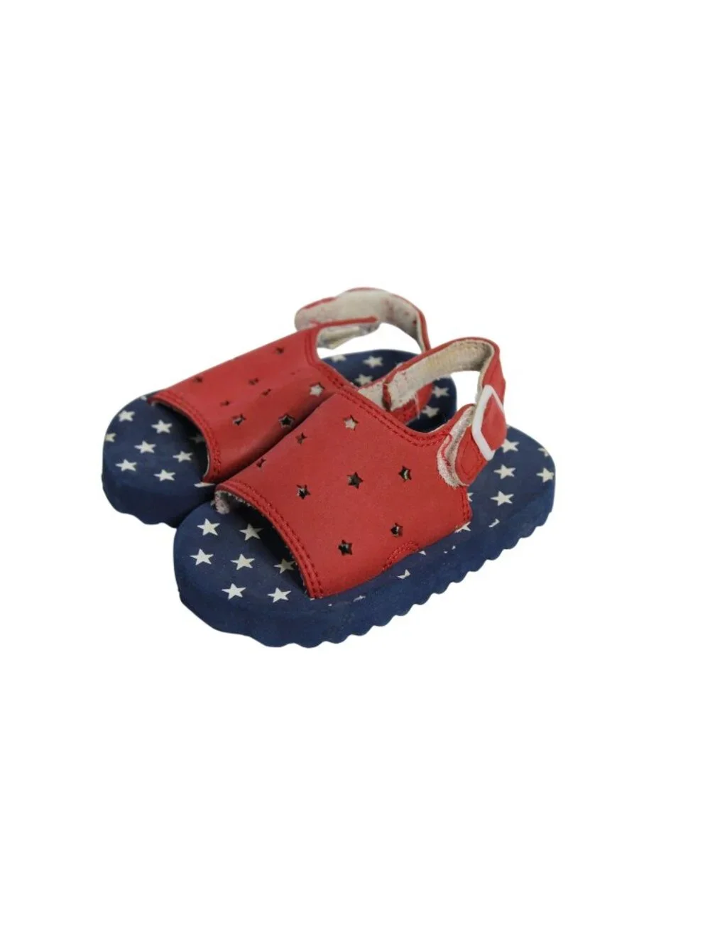 Vintage Baby Shoes Patriotic Sandals Size 6 - 12 Months